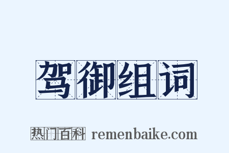 驾御组词是什么意思的图片